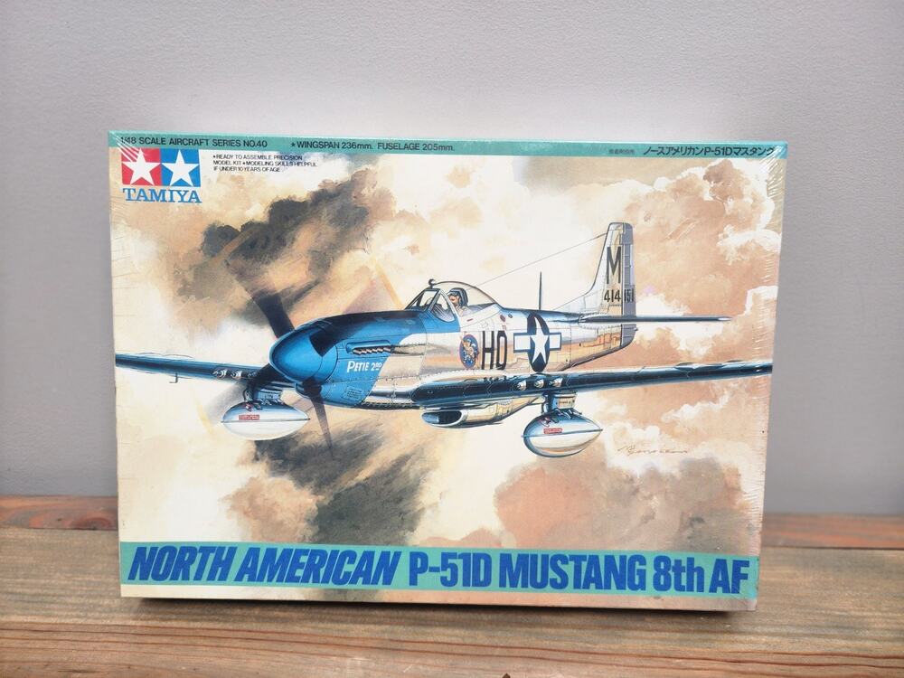 Tamiya North American P-51D Mustang 8th AF Model - Kit# 61040 1/48 Scale